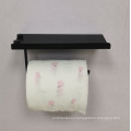 Soporte de papel de papel para el inodoro montado en la pared con adhesivo del soporte del teléfono de la plataforma